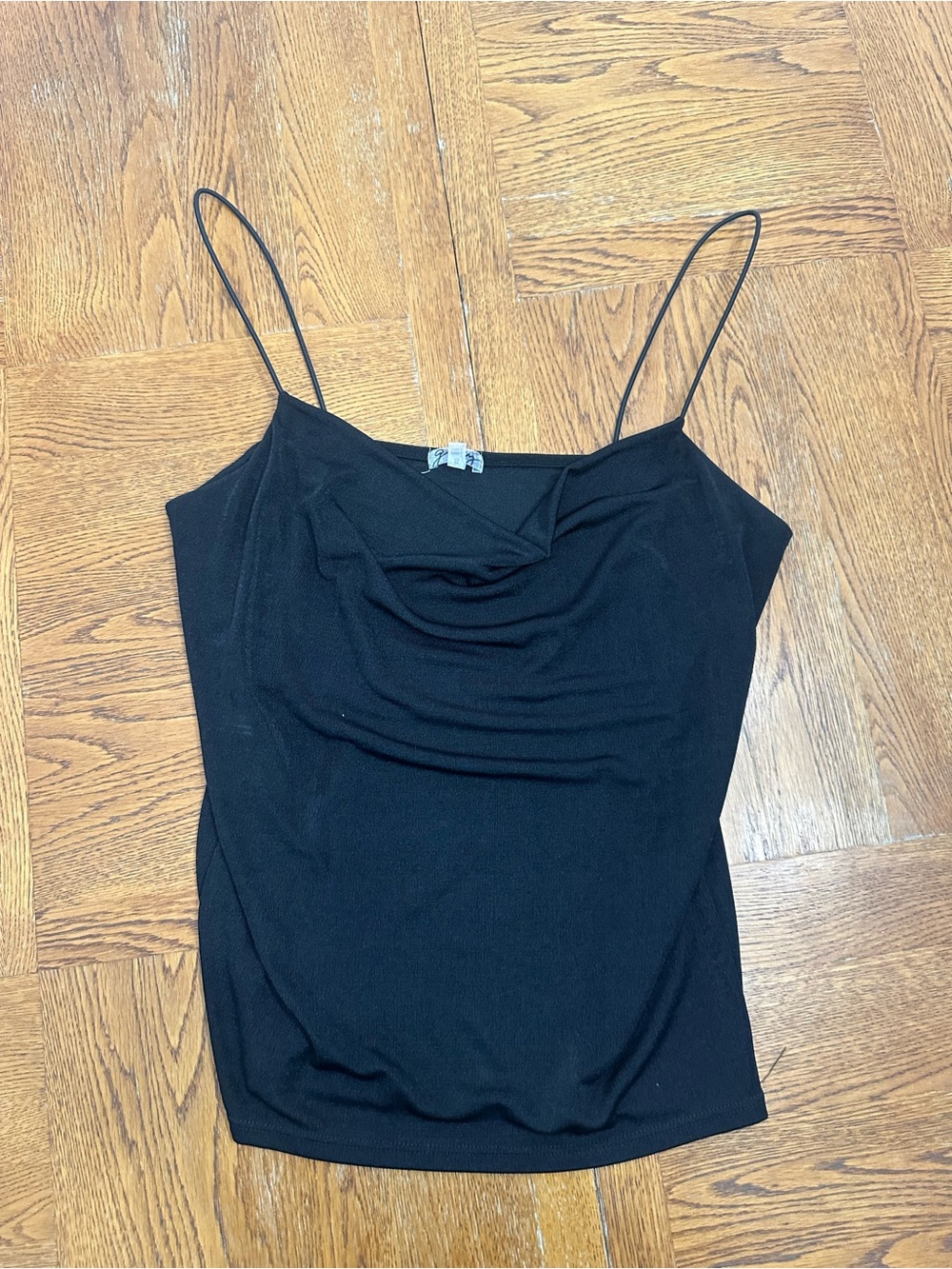 Black Womens Cowl Neck Camisole Tank Top Size Small NWOT - Picture 1 of 6